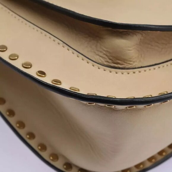 Chloe Sac Porte Shoulder Bag Leather Beige Auth am7635 - Picture 11 of 15